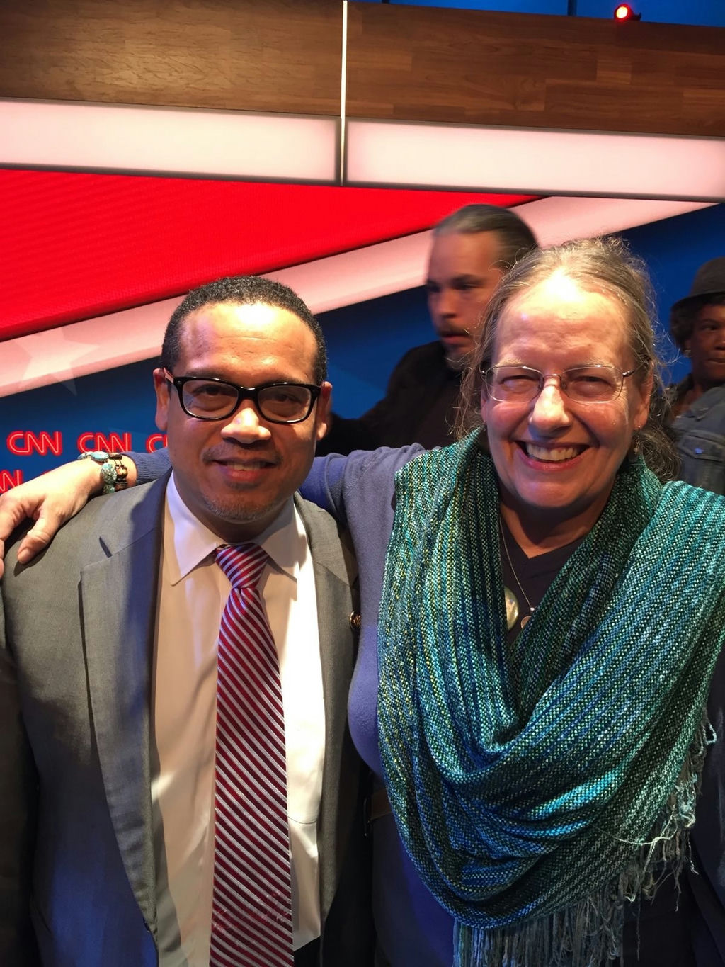 Jeri with Keith Ellison